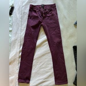 RVCA purple jeans